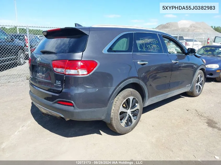 5XYPHDA55JG382983 2018 Kia Sorento