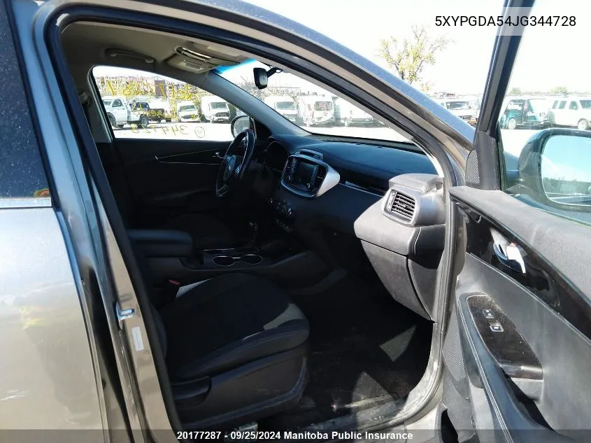 5XYPGDA54JG344728 2018 Kia Sorento Lx V6