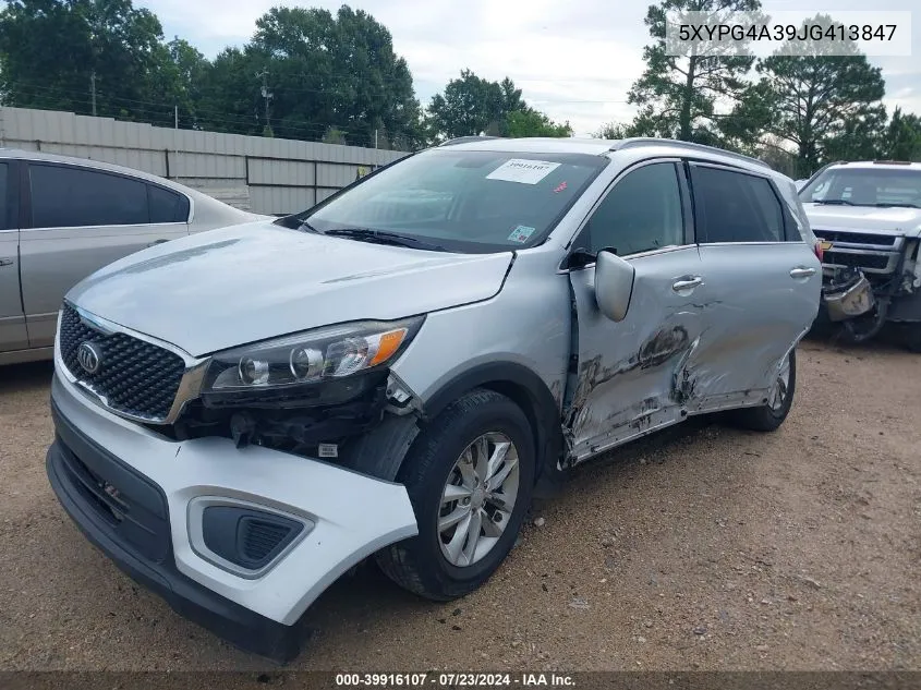 5XYPG4A39JG413847 2018 Kia Sorento 2.4L Lx