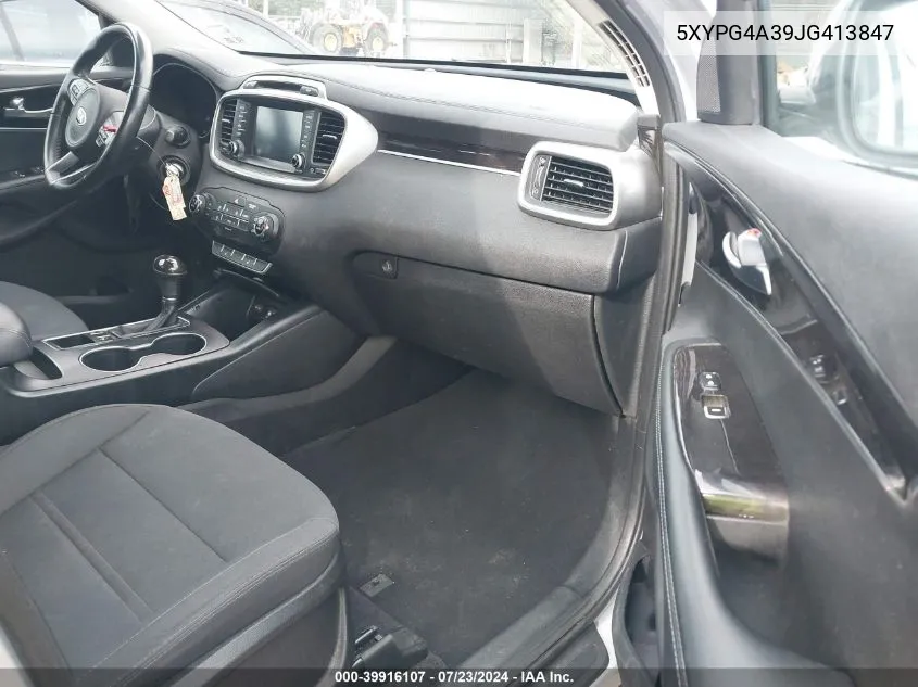 5XYPG4A39JG413847 2018 Kia Sorento 2.4L Lx