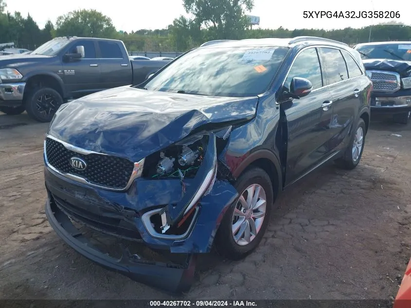 5XYPG4A32JG358206 2018 Kia Sorento Lx/L