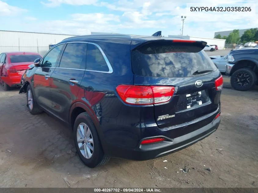 2018 Kia Sorento Lx/L VIN: 5XYPG4A32JG358206 Lot: 40267702