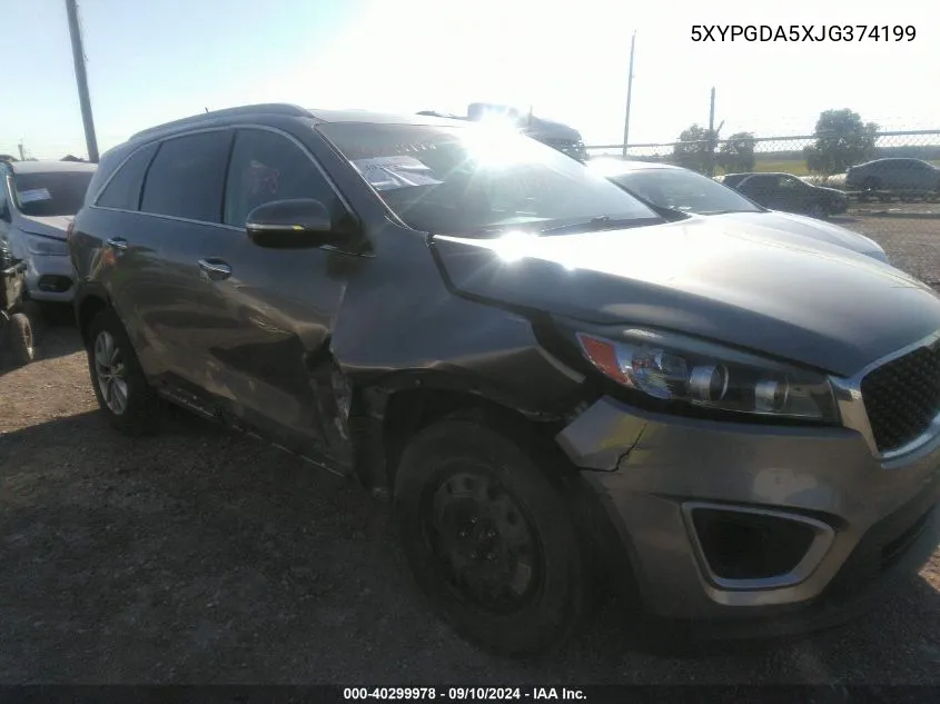 5XYPGDA5XJG374199 2018 Kia Sorento Lx/L