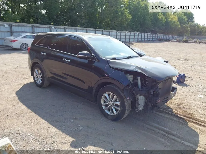 5XYPG4A31JG411719 2018 Kia Sorento 2.4L L