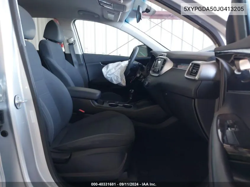 5XYPGDA50JG413205 2018 Kia Sorento 3.3L Lx