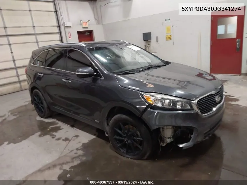 5XYPGDA30JG341274 2018 Kia Sorento 2.4L Lx