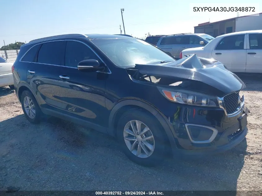 5XYPG4A30JG348872 2018 Kia Sorento Lx/L