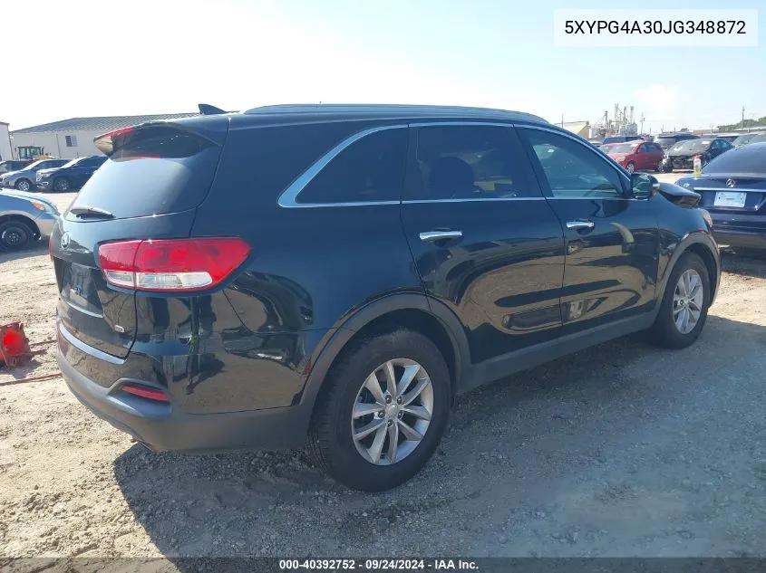 2018 Kia Sorento Lx/L VIN: 5XYPG4A30JG348872 Lot: 40392752