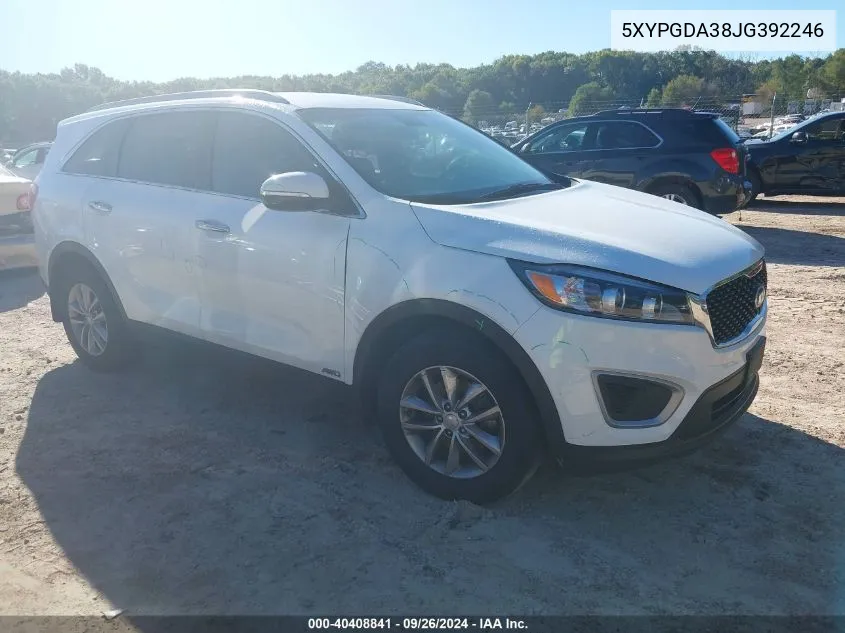 5XYPGDA38JG392246 2018 Kia Sorento Lx/L