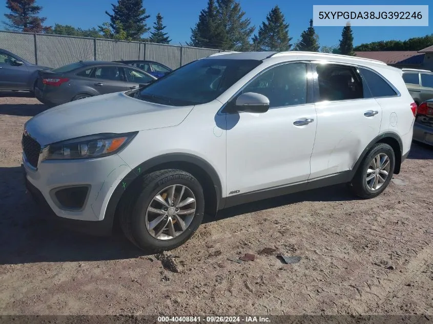 5XYPGDA38JG392246 2018 Kia Sorento Lx/L