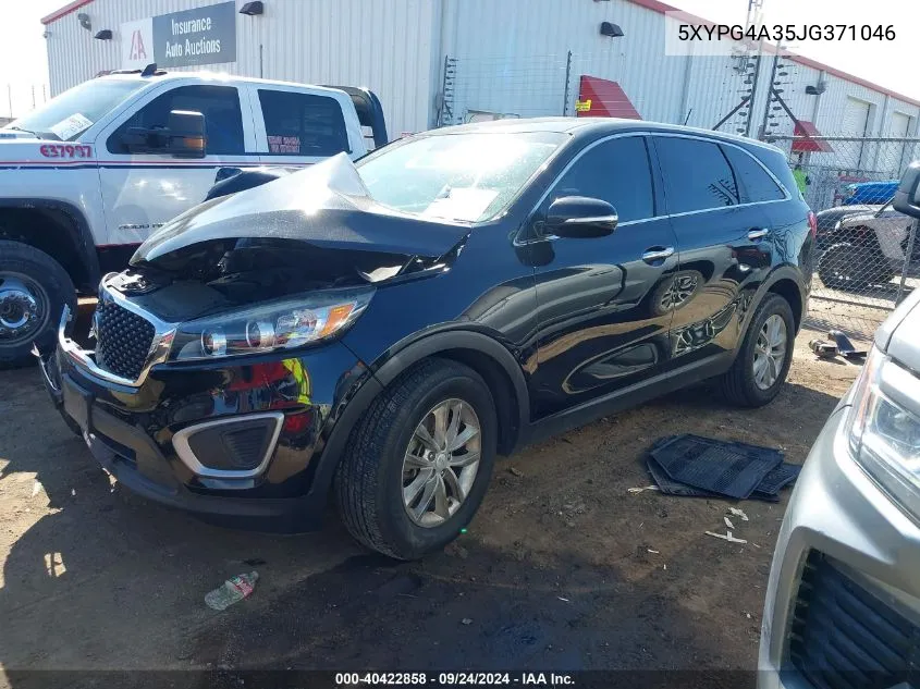 2018 Kia Sorento Lx/L VIN: 5XYPG4A35JG371046 Lot: 40422858