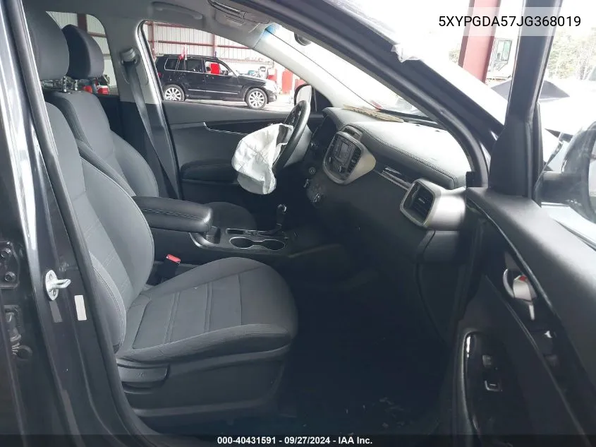 5XYPGDA57JG368019 2018 Kia Sorento 3.3L Lx