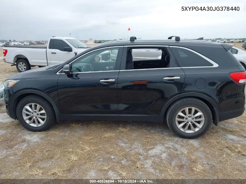 5XYPG4A30JG378440 2018 Kia Sorento 2.4L Lx