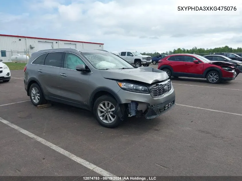 5XYPHDA3XKG475076 2019 Kia Sorento