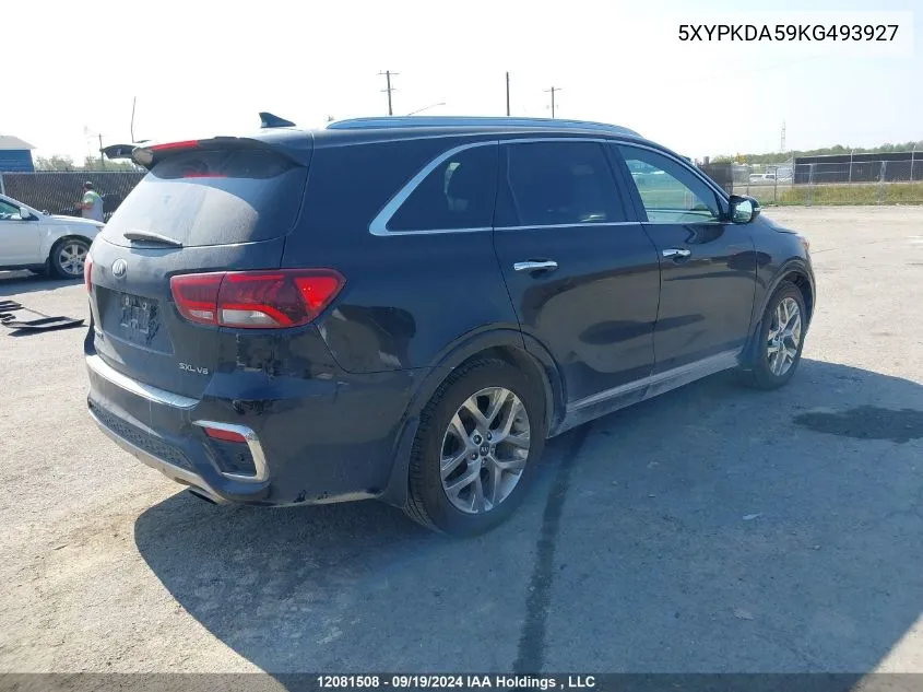 5XYPKDA59KG493927 2019 Kia Sorento