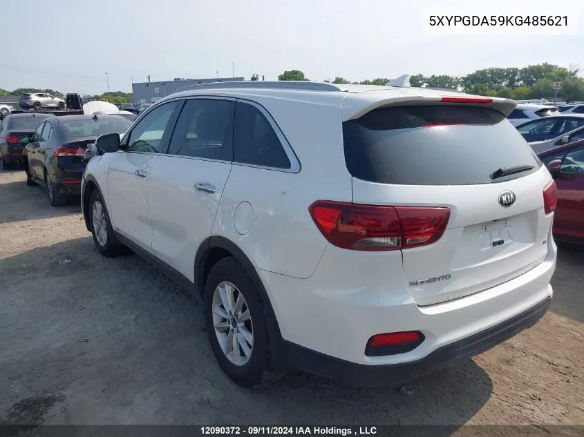 5XYPGDA59KG485621 2019 Kia Sorento