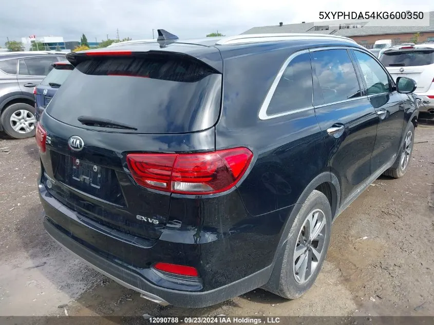 5XYPHDA54KG600350 2019 Kia Sorento