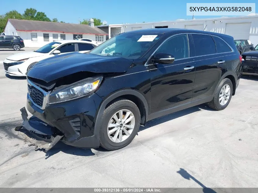 5XYPG4A3XKG582048 2019 Kia Sorento 2.4L L