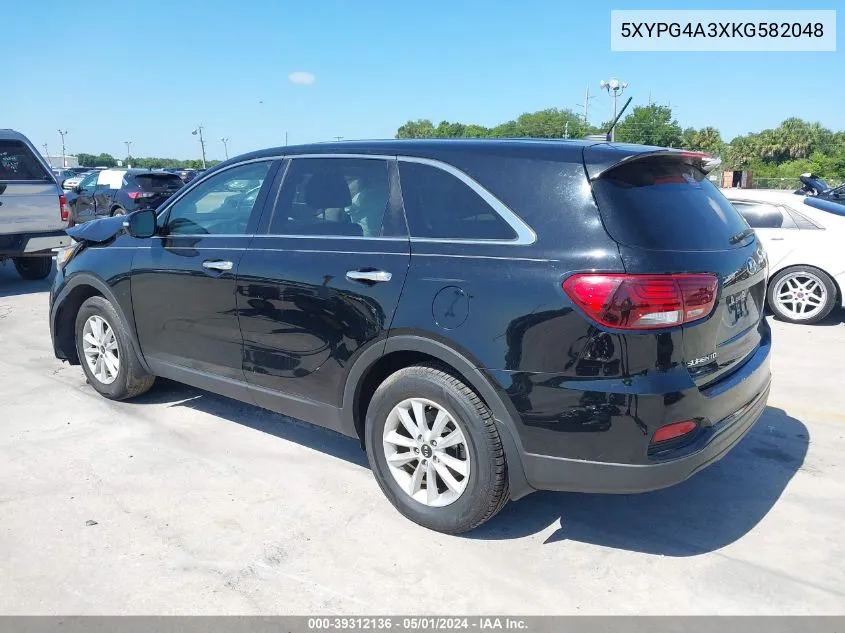 5XYPG4A3XKG582048 2019 Kia Sorento 2.4L L