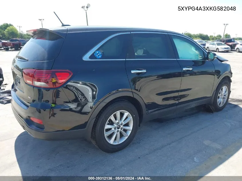 5XYPG4A3XKG582048 2019 Kia Sorento 2.4L L