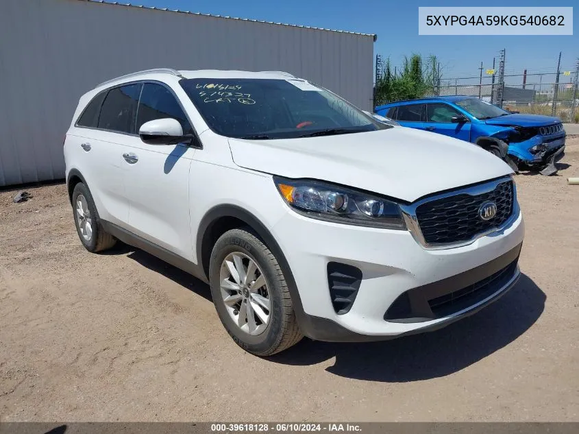 5XYPG4A59KG540682 2019 Kia Sorento 3.3L Lx