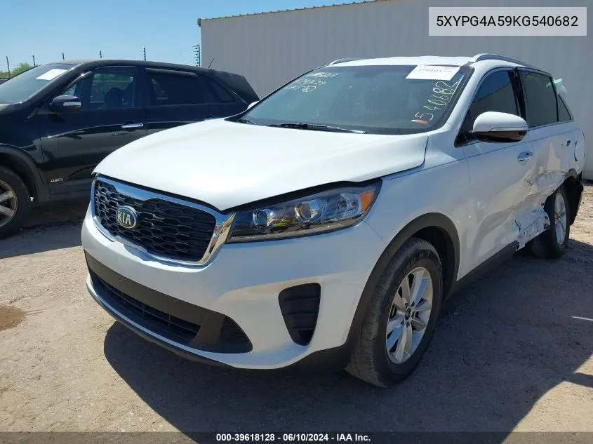 5XYPG4A59KG540682 2019 Kia Sorento 3.3L Lx