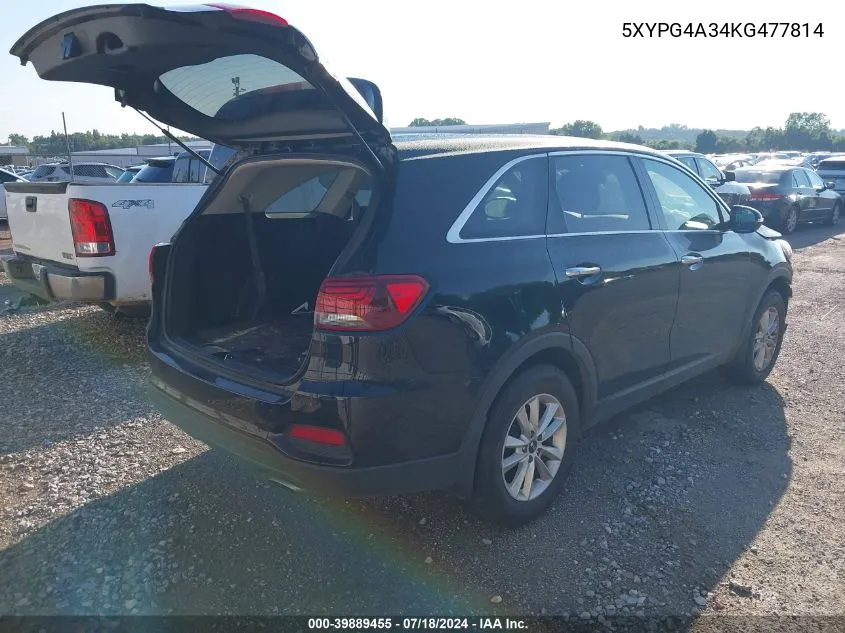 5XYPG4A34KG477814 2019 Kia Sorento 2.4L L