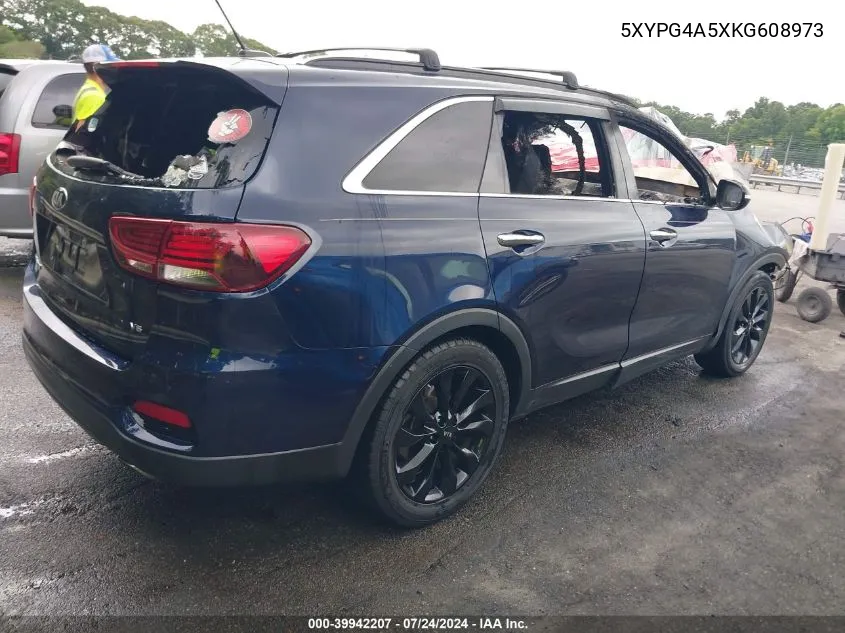 2019 Kia Sorento 3.3L S VIN: 5XYPG4A5XKG608973 Lot: 39942207