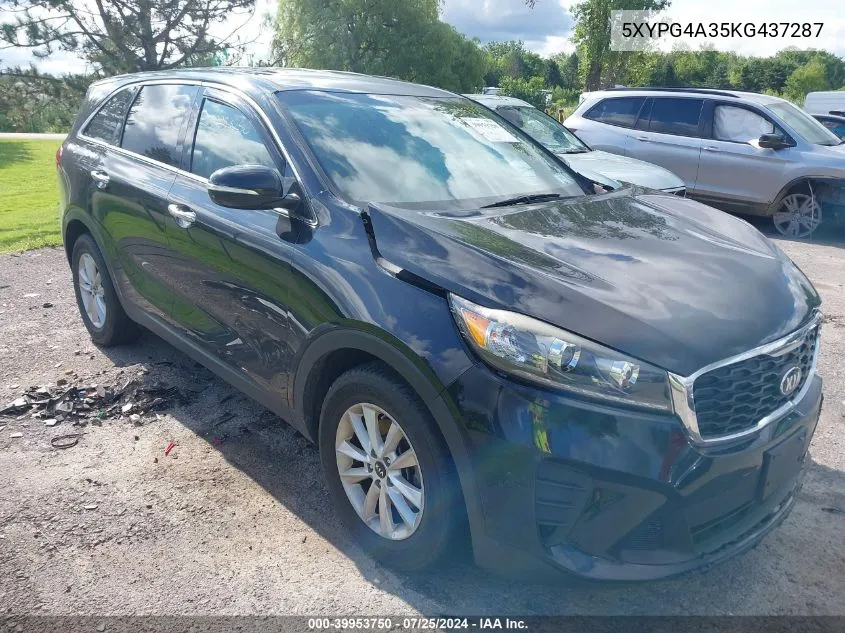 5XYPG4A35KG437287 2019 Kia Sorento 2.4L L