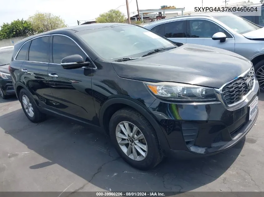 2019 Kia Sorento L/Lx VIN: 5XYPG4A37KG460604 Lot: 39960206