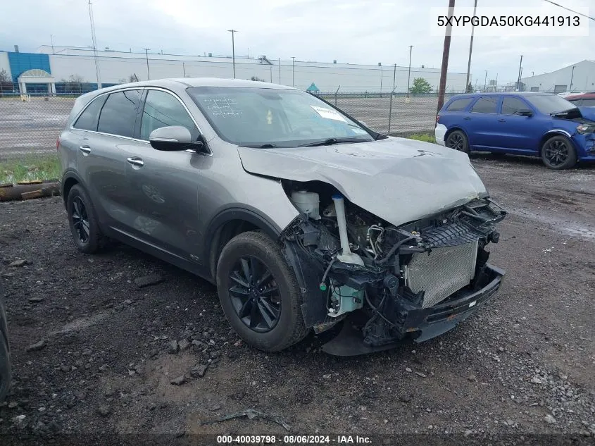 5XYPGDA50KG441913 2019 Kia Sorento 3.3L Lx