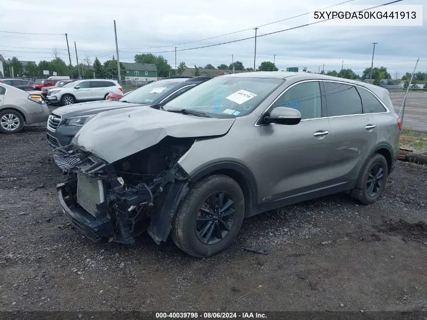 2019 Kia Sorento 3.3L Lx VIN: 5XYPGDA50KG441913 Lot: 40039798