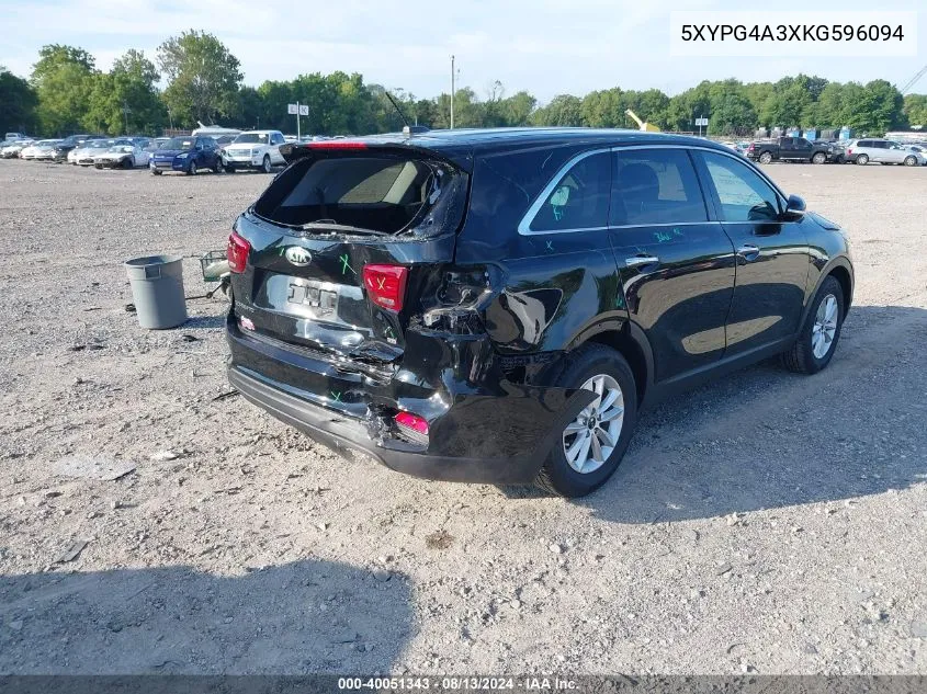 5XYPG4A3XKG596094 2019 Kia Sorento 2.4L L