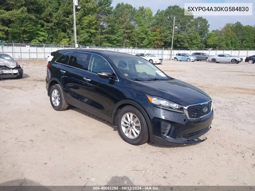 5XYPG4A30KG584830 2019 Kia Sorento 2.4L L