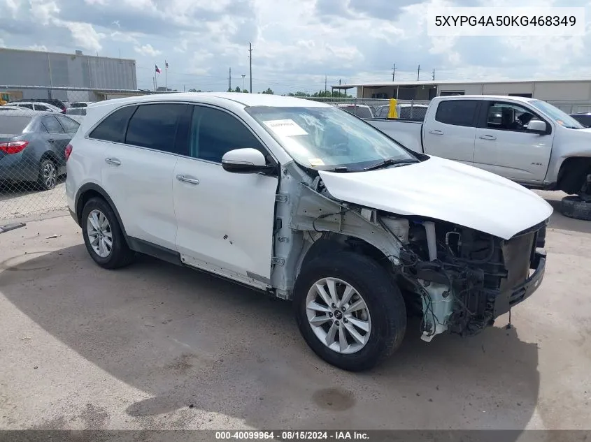 2019 Kia Sorento 3.3L Lx VIN: 5XYPG4A50KG468349 Lot: 40099964