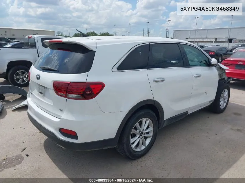 5XYPG4A50KG468349 2019 Kia Sorento 3.3L Lx