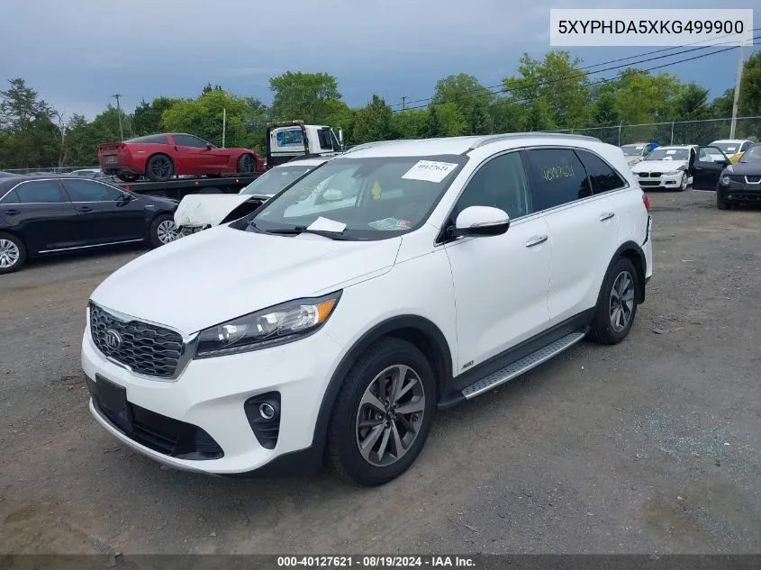 5XYPHDA5XKG499900 2019 Kia Sorento 3.3L Ex