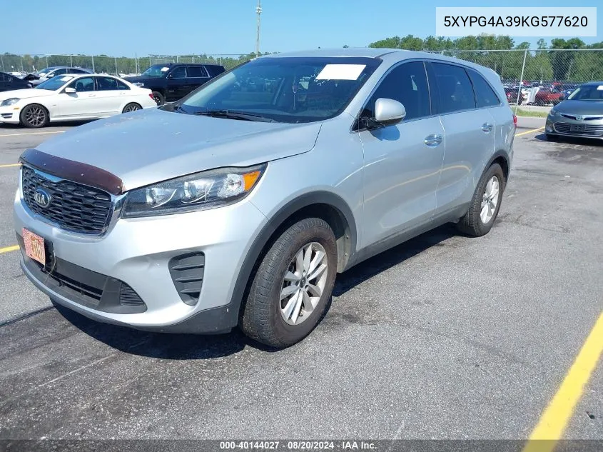 5XYPG4A39KG577620 2019 Kia Sorento 2.4L L