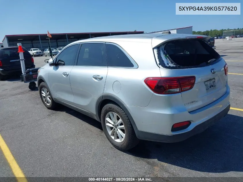 5XYPG4A39KG577620 2019 Kia Sorento 2.4L L