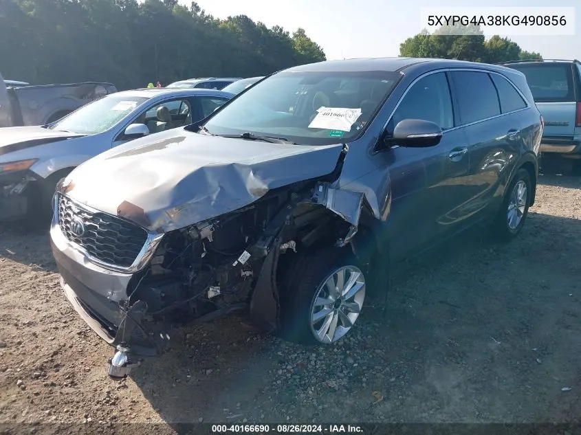 5XYPG4A38KG490856 2019 Kia Sorento 2.4L L