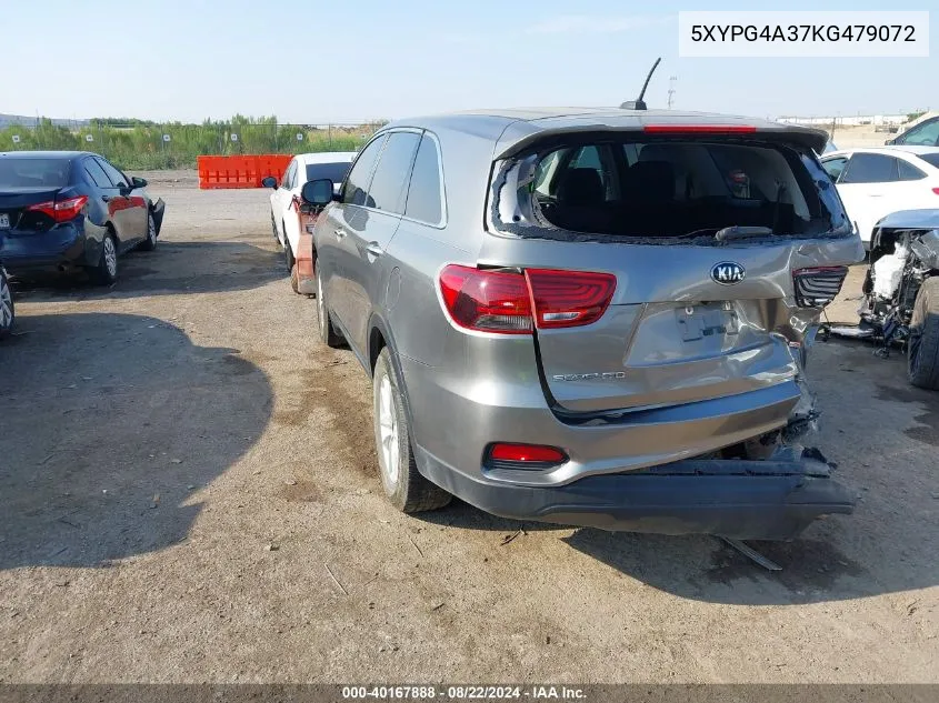 5XYPG4A37KG479072 2019 Kia Sorento 2.4L L