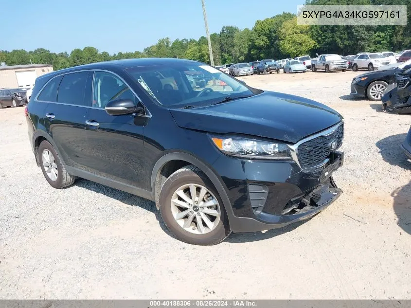 5XYPG4A34KG597161 2019 Kia Sorento 2.4L L