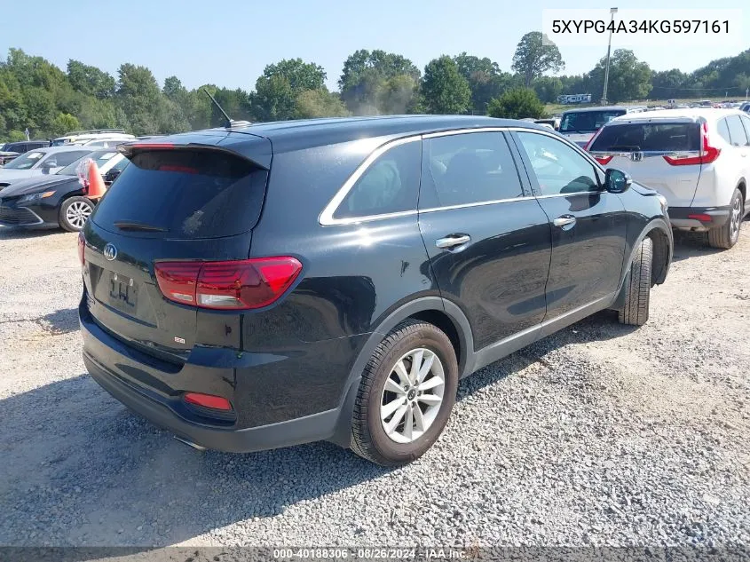 5XYPG4A34KG597161 2019 Kia Sorento 2.4L L