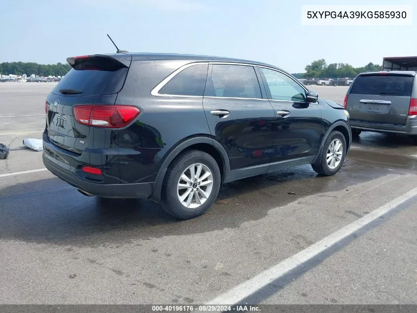 5XYPG4A39KG585930 2019 Kia Sorento 2.4L L