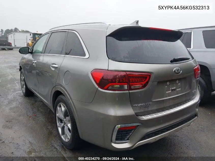 2019 Kia Sorento 3.3L Sx VIN: 5XYPK4A56KG532313 Lot: 40234270