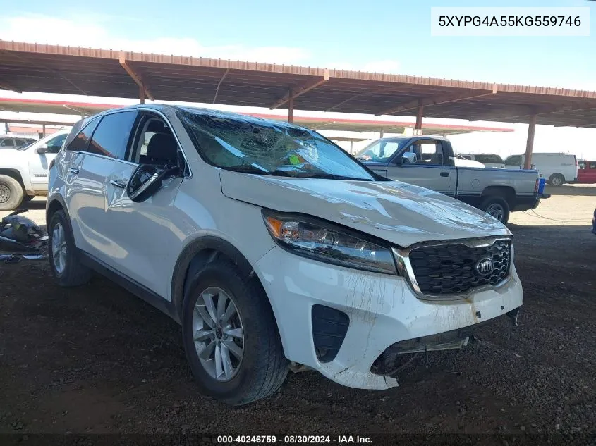 5XYPG4A55KG559746 2019 Kia Sorento 3.3L Lx