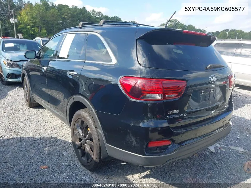 5XYPG4A59KG605577 2019 Kia Sorento 3.3L S