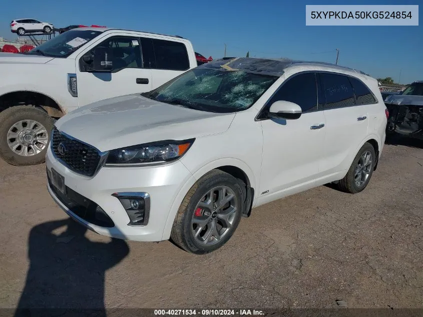 5XYPKDA50KG524854 2019 Kia Sorento Sx/Sxl