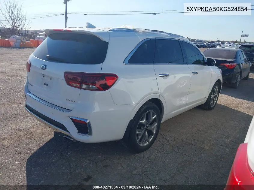 5XYPKDA50KG524854 2019 Kia Sorento Sx/Sxl