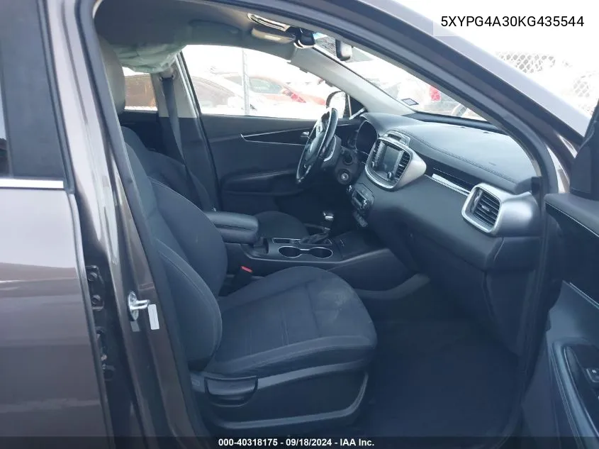 5XYPG4A30KG435544 2019 Kia Sorento 2.4L Lx